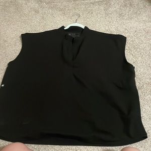 Black Rafaela Figs Scrub Top